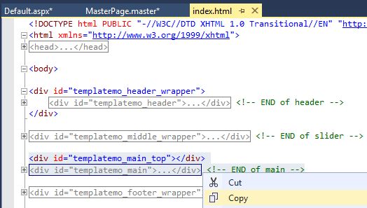 Main Content of Template